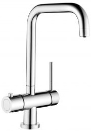 SQUARE NECK HOT WATER TAP CHROME